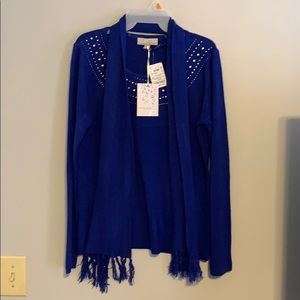 Blue sweater. Brand new